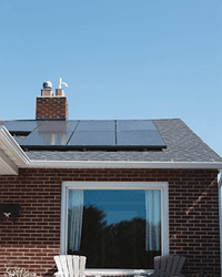 House with solar panels